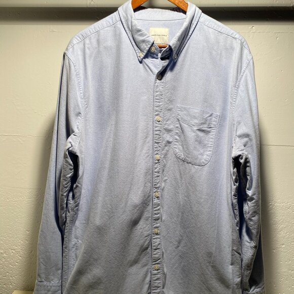 American Eagle Men's Oxford Button Down Shirt - Picture 2 of 5